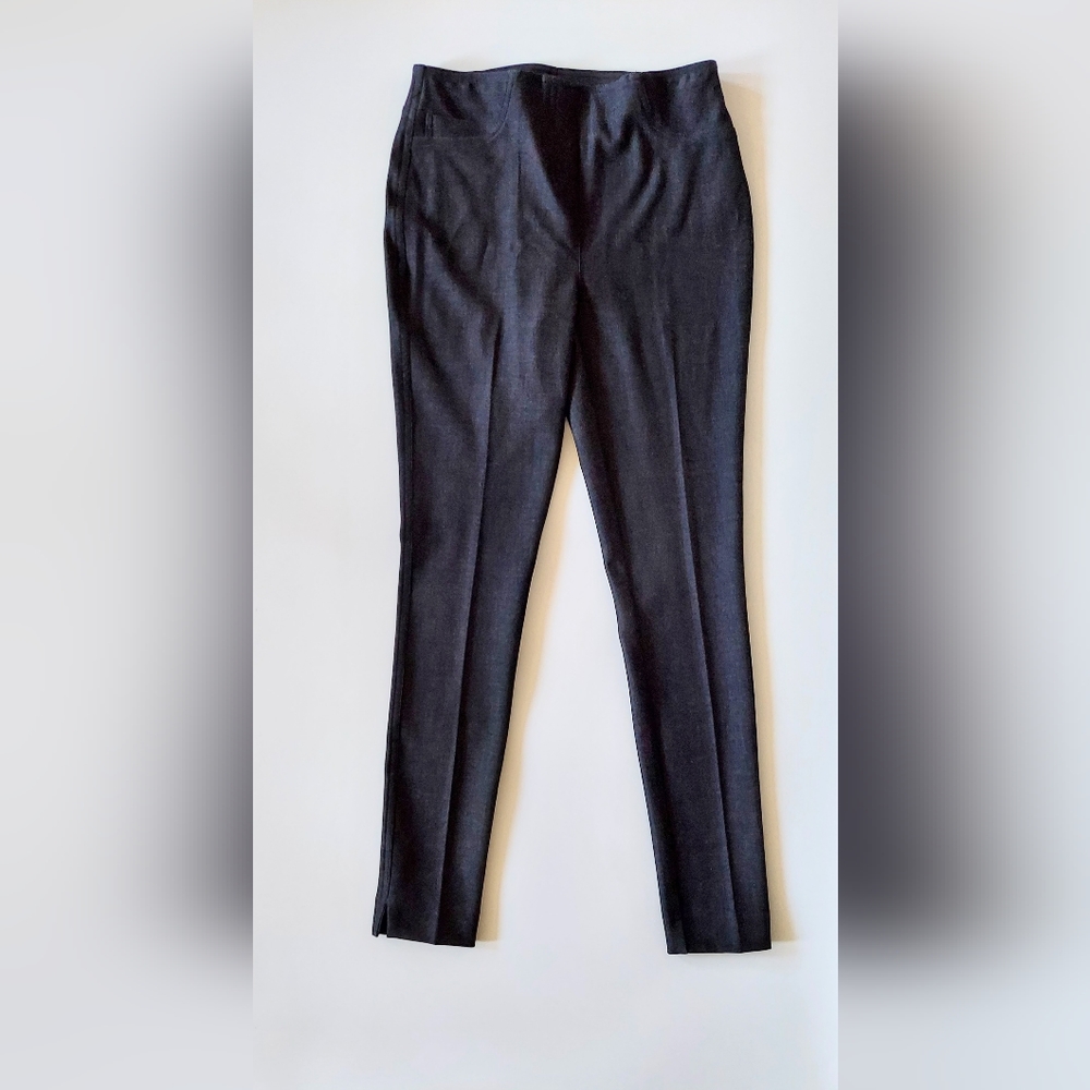 Peace of Cloth Iconic Pleated Twill Pants Gray Size XS Elastic Waist